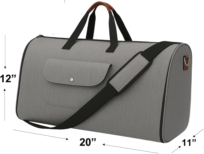 Convertible Garment Bag for Travel – 2 in 1 Carry On Duffel Suit Bag - Image 6