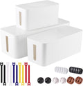 3 Pack Cable Management Box by Tuwechen