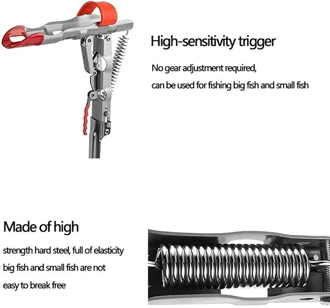 Fishing Rod Holder Smart Fish Catcher Fishing Pole Holders Automatic Spring - Image 3