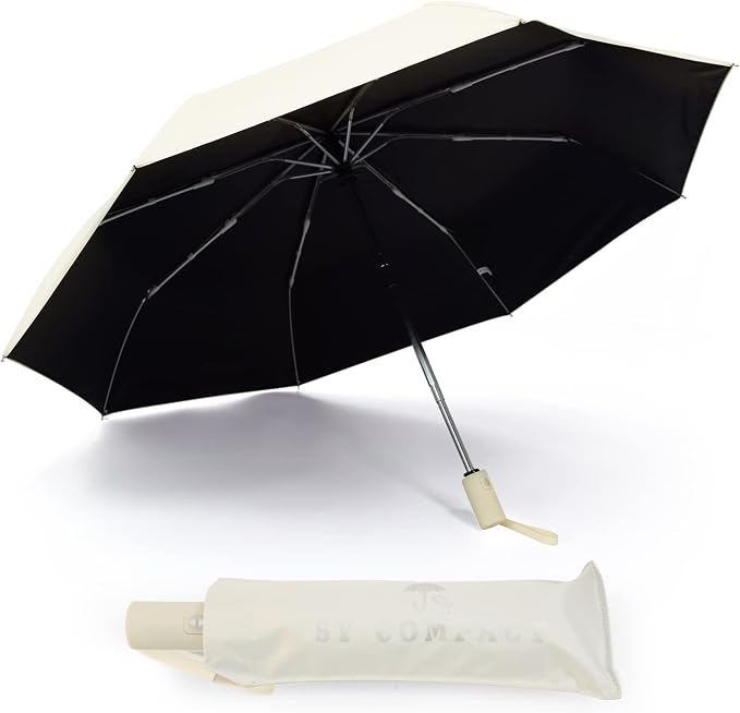 SY COMPACT Umbrella Automatic Travel Waterproof Light Folding Umbrellas Easy - Image 3