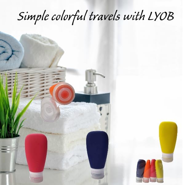 Travel Bottles for Toiletries, TSA Approved 3oz Leak Proof Silicone Soft - Image 3