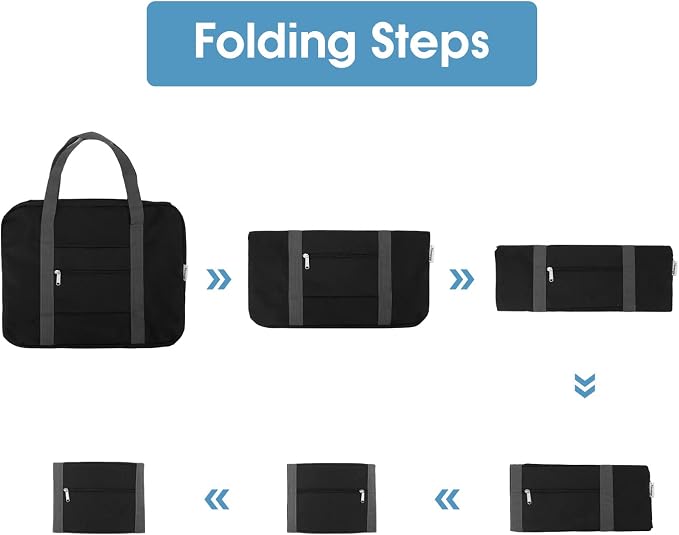 For Spirit Airlines Personal Item Bag 18x14x8 Foldable Travel Duffel Bag Tote - Image 6