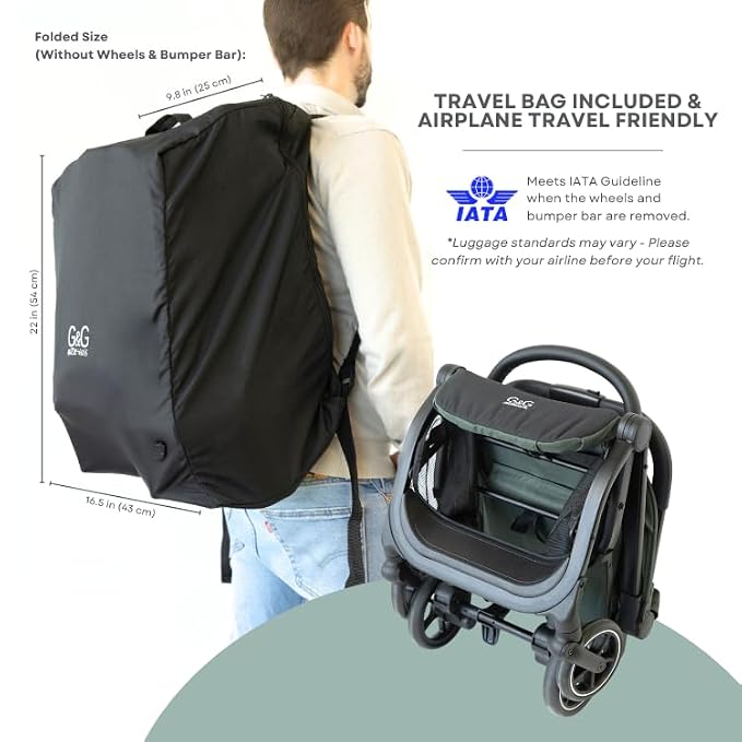 guzzie+Guss Oxygen v2 Lightweight Stroller – Compact, Travel-Friendly Baby - Image 4