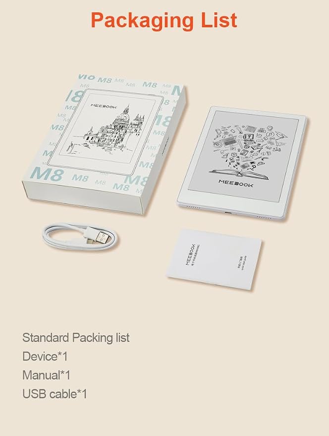 Meebook E-Reader M8 | 7.8' Eink Carta Screen | 300PPI Smart Light | Android 14 - Image 8