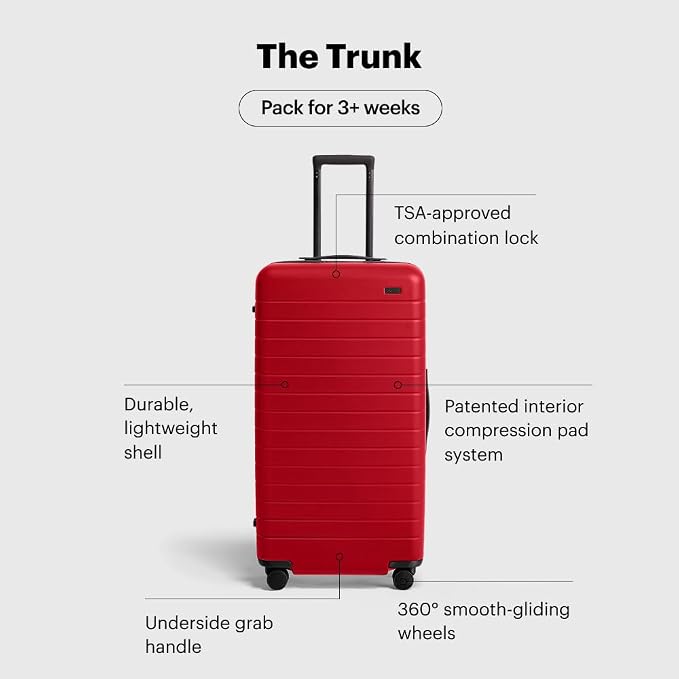 Away Large Trunk Luggage, 31 Inch Hardside Suitcase - Image 3