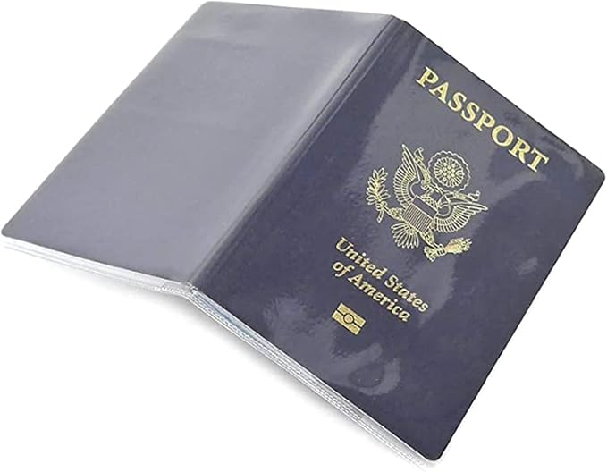 Clear Transparent Passport Cover Holder Case Organizer ID Card Travel Protector - Image 3