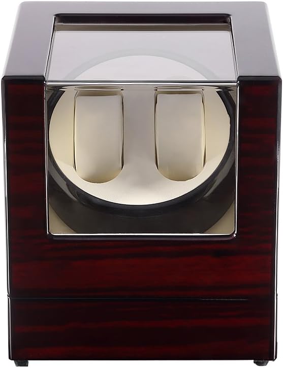 Uten Automatic Watch Winder Box Luxury Wooden Watch Storage Case, Double Watch by UTENHOMEGOODSCENTER