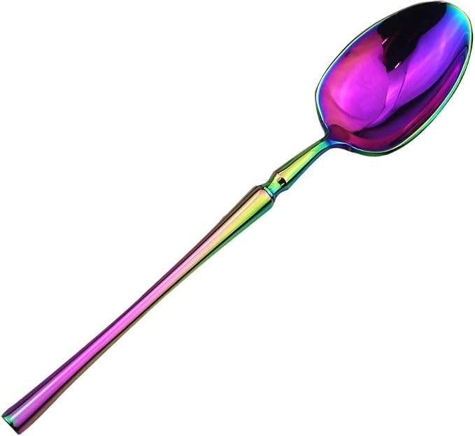 Gugrida Rainbow Silverware Set, 5-Piece 18/10 Stainless Steel Flatware Cutlery - Image 6
