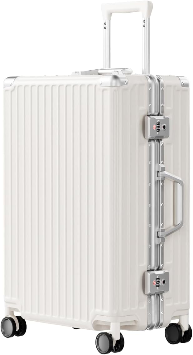 AnyZip Luggage PC+ABS Aluminum Frame Zipperless Checked Luggage Hard Shell by YourBestTravelChoice