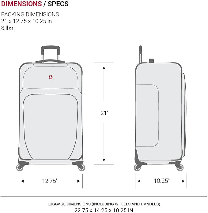 SwissGear Sion Softside Expandable Luggage, 3-Piece Set - Image 6