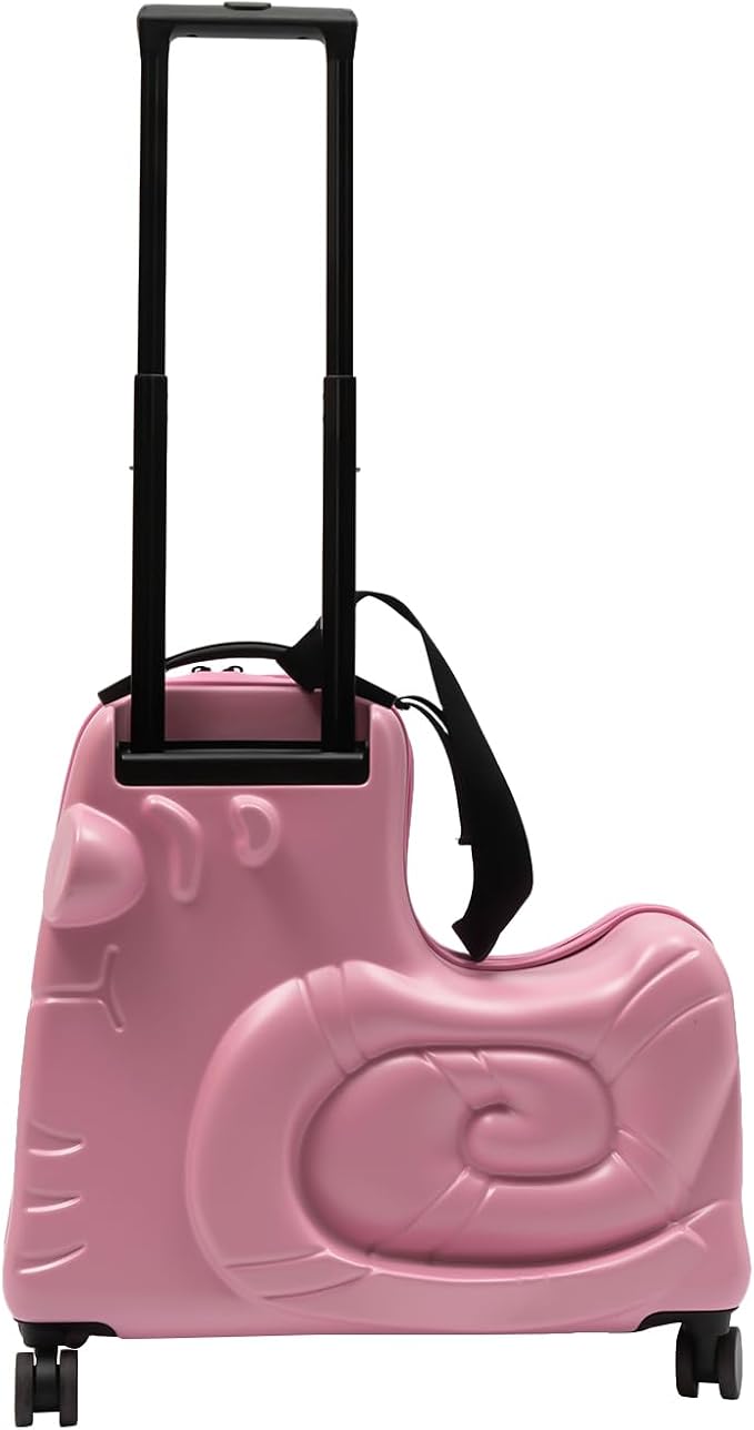 CNCEST 20" Kid's Ride-on Travel Suitcase, Rolling Luggage - Image 9