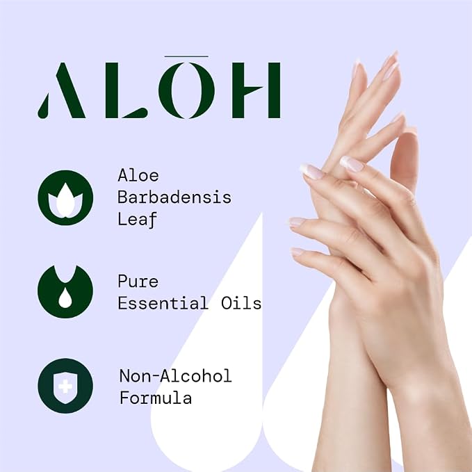 ALŌH Sweet Orange Bergamot + Aloe Sanitizing Hand Wipes - Image 7