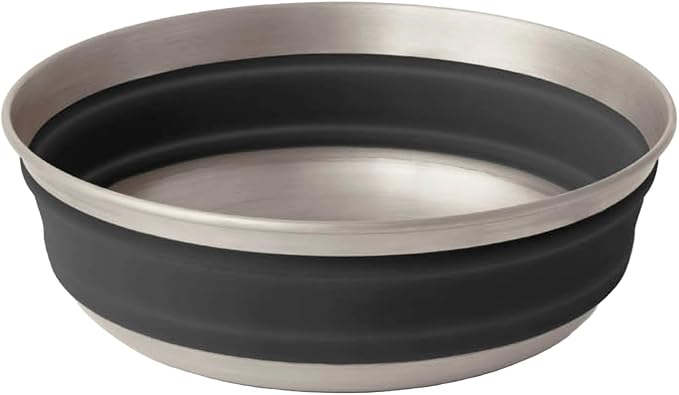 Sea to Summit Detour Stainless Steel Collapsible Bowl, Beluga Black by SeaToSummit