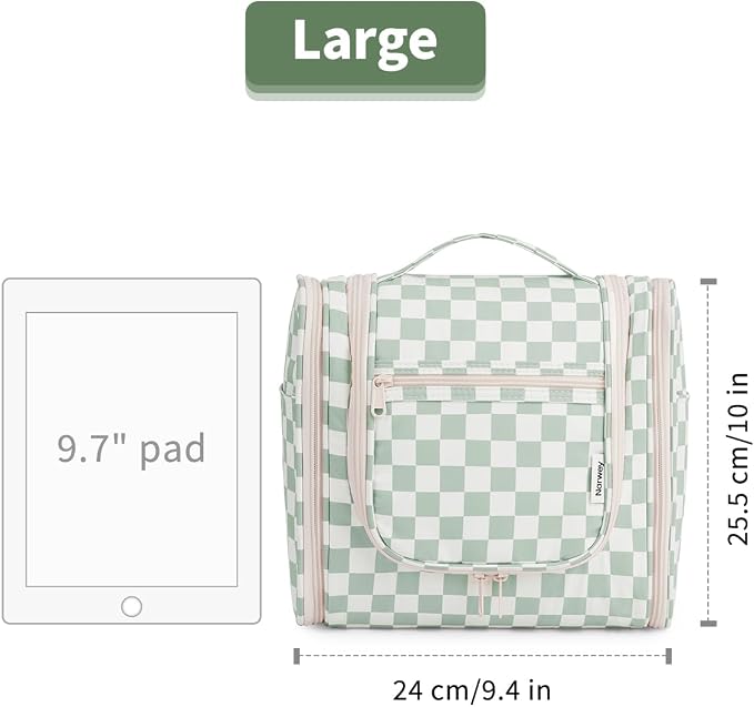 Narwey Checked Hanging Travel Toiletry Bag - Image 7
