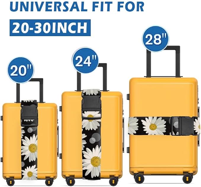 Luggage Straps for Suitcases Travel Belt Accessories, Cute Suitcase Strap - Image 3