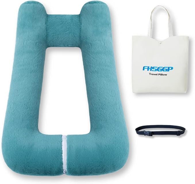 Travel Pillow Upgraded Version of Aircraft Travel Neck Pillow by FHSGGP