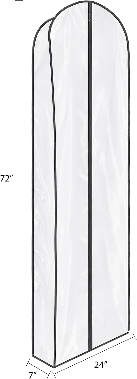 Zilink Breathable Dress Bags for Gowns Long 72” Wedding Dress Storage Bags - Image 2
