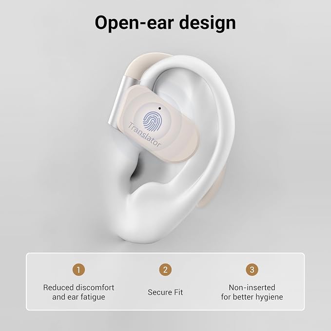 M9 Language Translator Earbuds Open-Ear Headphones Support 144 Languages & - Image 7