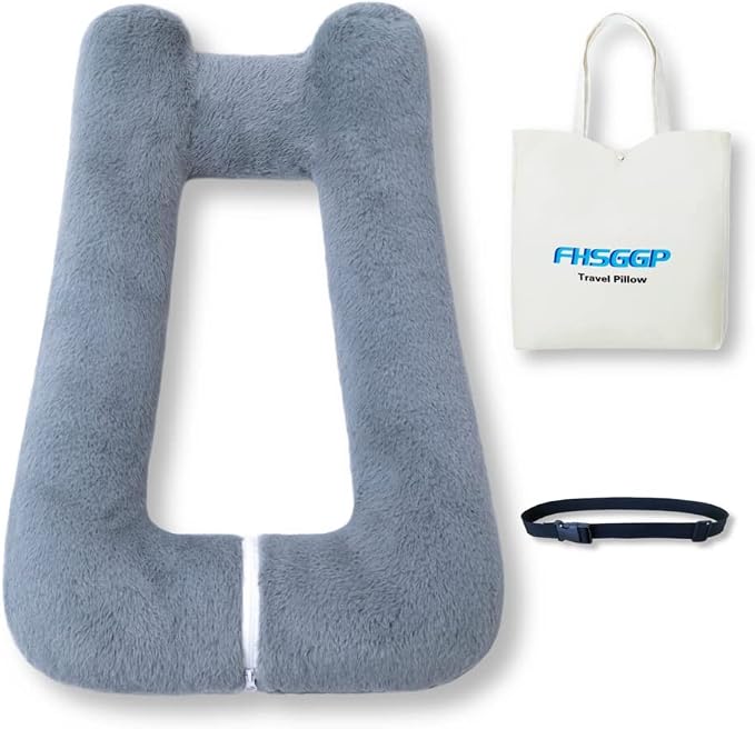 Travel Pillow Upgraded Version of Aircraft Travel Neck Pillow by FHSGGP
