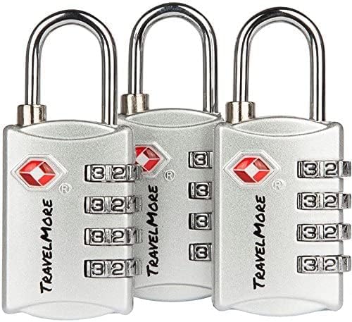 3 Pack TSA Luggage Locks with 4 Digit Combination – Heavy Duty Set Your Own - Image 2