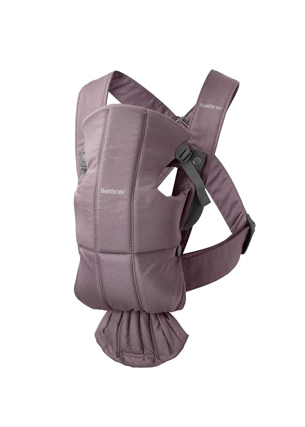 BabyBjörn Baby Carrier Mini, Dark Purple | Newborn Carrier, Easy-to-Use by BabyBj%C3%B6rn