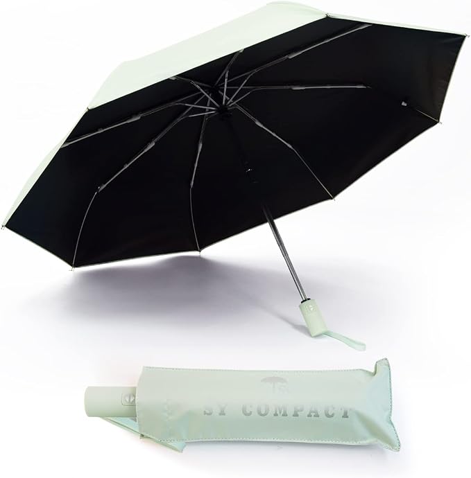 SY COMPACT Umbrella Automatic Travel Waterproof Light Folding Umbrellas Easy - Image 4