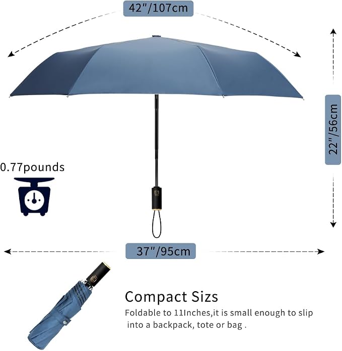 Cuby UV Sun Umbrella Compact Folding Umbrella lightweight Portable Manual - Image 6