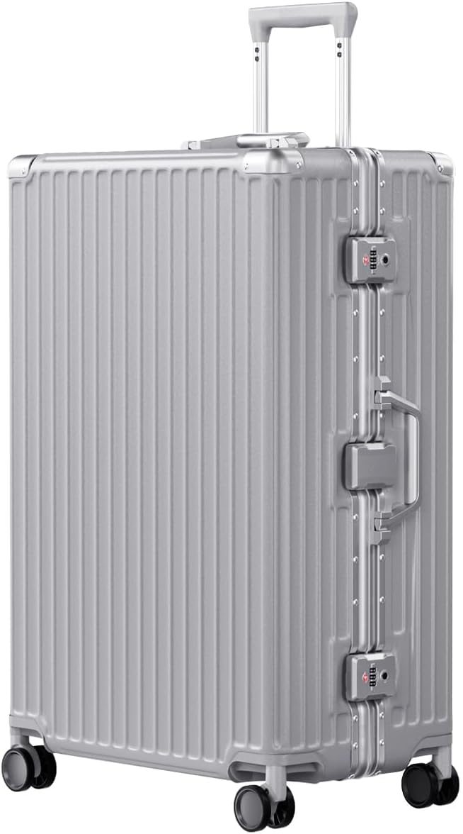 AnyZip Luggage PC+ABS Aluminum Frame Zipperless Checked Luggage Hard Shell by YourBestTravelChoice