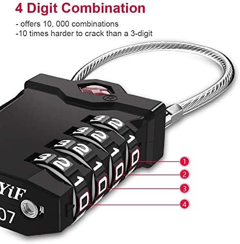 ZHEGE TSA Luggage Locks, Zipper Lock - Image 3
