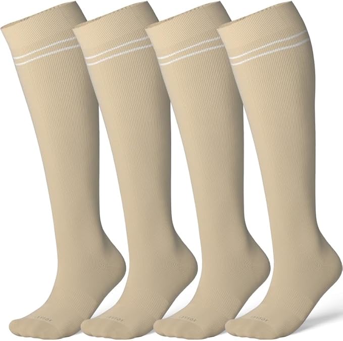 LEVSOX Compression Socks for Pregnant Women 20-30 mmHg Knee High Cute Funny by Levsox