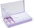 PORT X POLISH Designer Weekly Pill Box Organizer | Compact, Stylish 7-Day by PORTXPOLISH