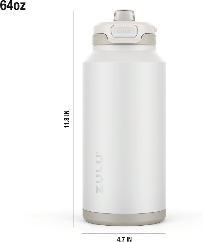 ZULU Powerfill Pro 64oz Half Gallon Stainless Steel Water Bottle - Image 4