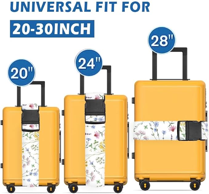 Luggage Straps for Suitcases Travel Belt Accessories, Cute Suitcase Strap - Image 3
