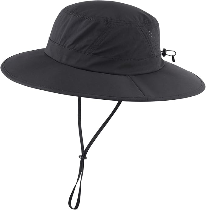 Home Prefer UPF 50+ Sun Hats for Men Women Foldable Wide Brim Fishing Hat Quick by HomePreferHatsCaps