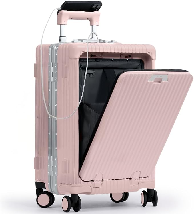 Nobl Travel Carry On Luggage, Noble Zipperless Aluminum Frame PC Hard Shell by NOBL