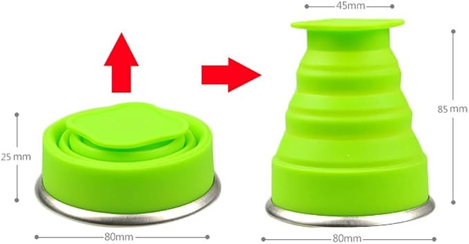 5 Pack Silicone Collapsible Cups - Image 4