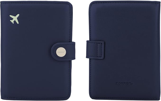 ZOPPEN Passport Holder Women Men, Passport Cover Travel Wallet Rfid Blocking - Image 5