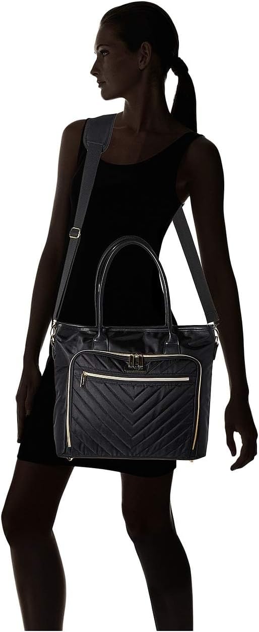 Kenneth Cole REACTION Chelsea Quilted Chevron 15" Laptop & Tablet Business Tote - Image 8