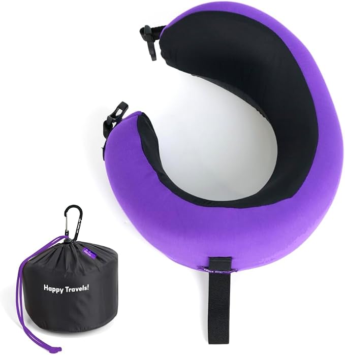 C CUSHION LAB Travel Pillow, Award-Winning Patented Ergonomic Design by CUSHIONLAB