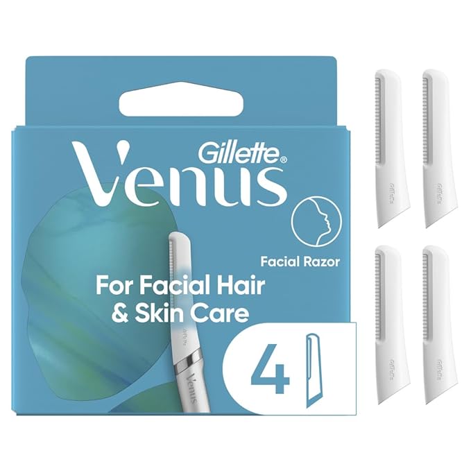 Gillette Venus Facial Razor Refills, Dermaplaning Exfoliating Replacement Blades by Venus