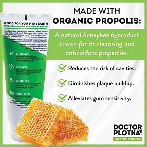 MOUTHWATCHERS Whitening Fluoride Free Naturally Sourced Toothpaste, 3 oz Tube - Image 8