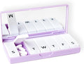 PORT X POLISH Designer Weekly Pill Box Organizer | Compact, Stylish 7-Day by PORTXPOLISH