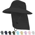 Sun Hats for Men Women, UPF50+ Protection Safari Hat, Wide Brim Fishing Hat by Rosoz
