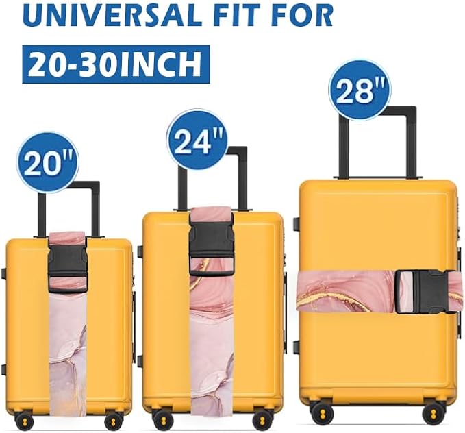 Luggage Straps for Suitcases Travel Belt Accessories, Cute Suitcase Strap - Image 3
