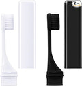 Patelai 2 Pieces Travel Toothbrush Set, Soft Bristle Mini Foldable Tooth Brush by Patelai