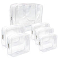 APREUTY Clear Makeup Bags, TSA Approved 6Pcs Cosmetic Makeup Bags Set Clear PVC by WelcometoAPREUTY