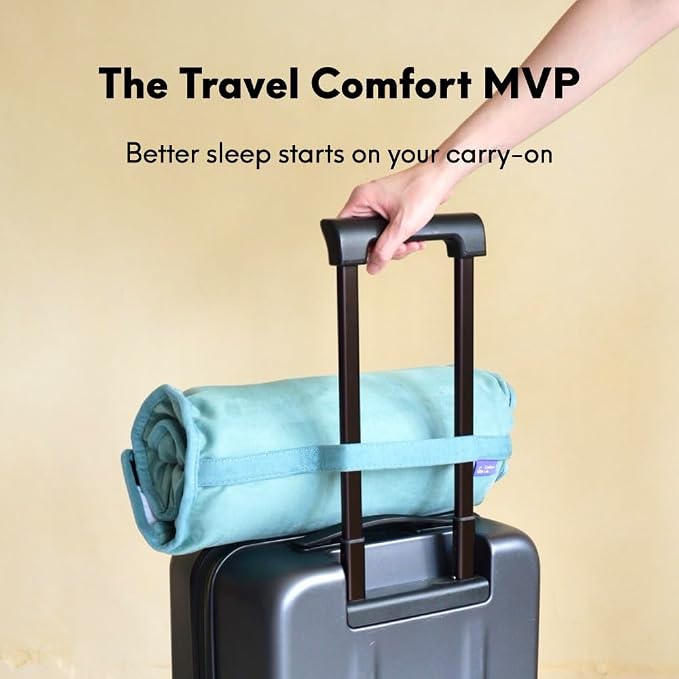 Cushion Lab Travel Deep Sleep Pillow – Compact Memory Foam Neck Pillow - Image 8