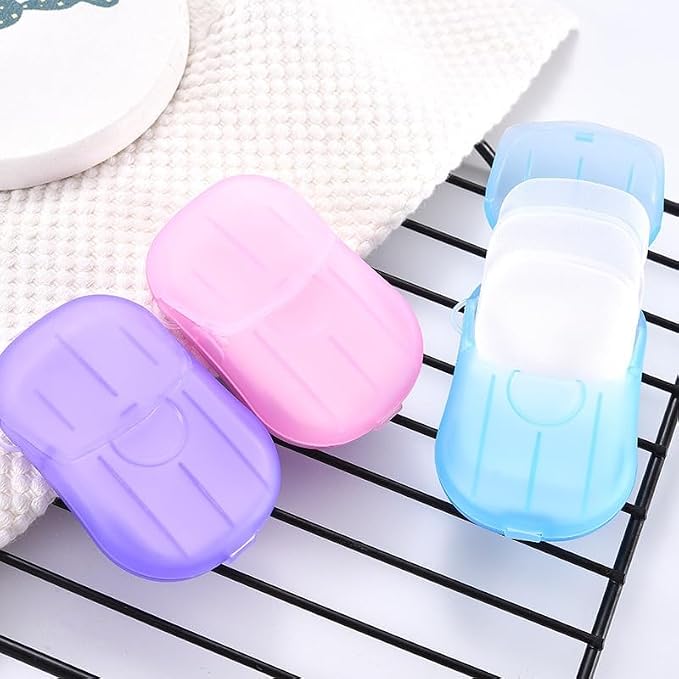 5 Boxes Disposable Soap Paper Sheets, 100 Sheets, Mini Color Soap Paper - Image 2