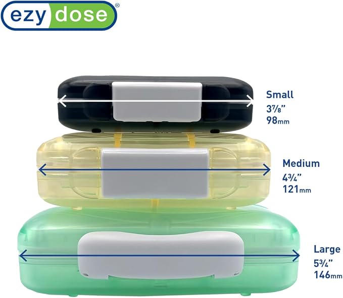 EZY DOSE Moisture-Proof Pill Case, Medicine Planner, Vitamin Organizer Box - Image 5
