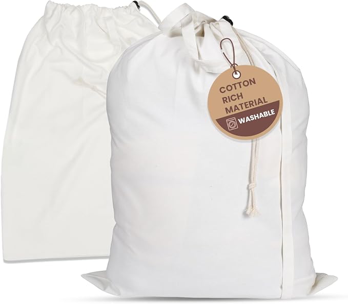 LFH Home Cotton Canvas Large Laundry Bag by LFHHomePrivateLimited